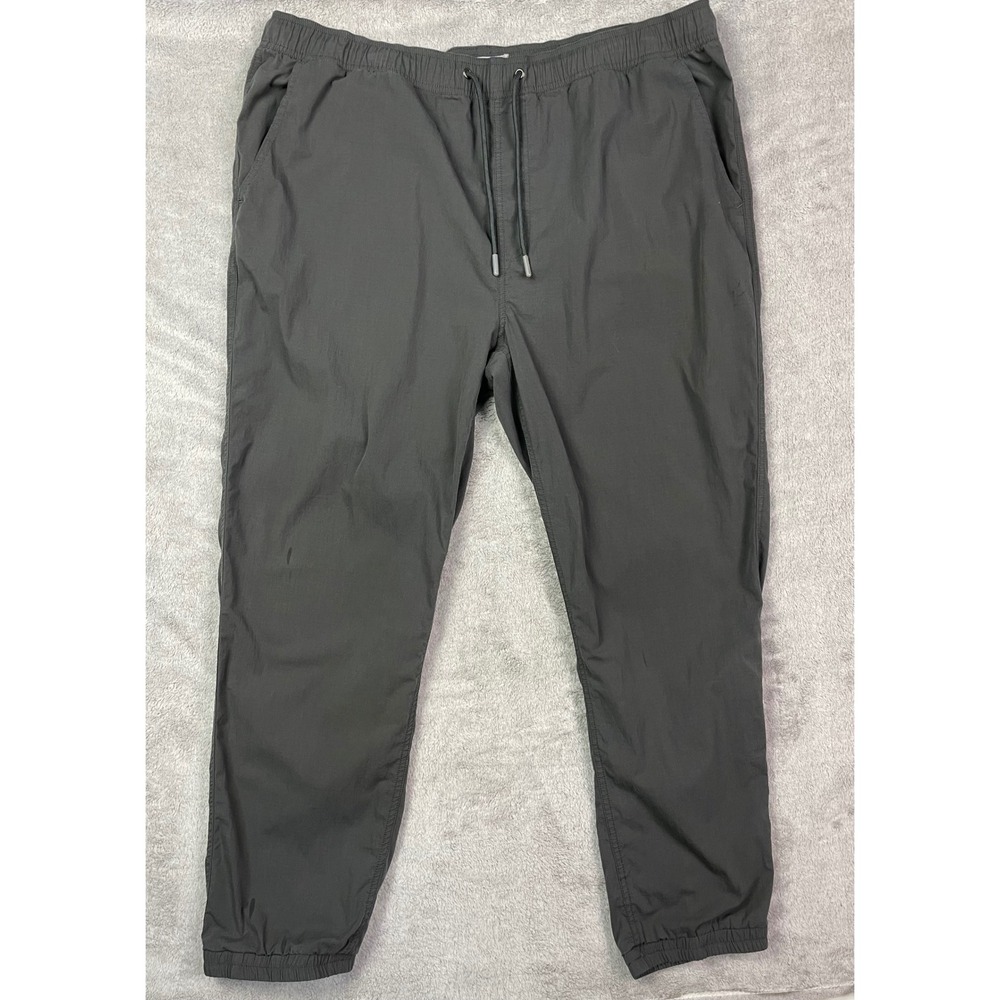 Flag & Anthem Men Jogger Pants XXL Gray Drawstring Cotton‎ Blend Casual Athletic